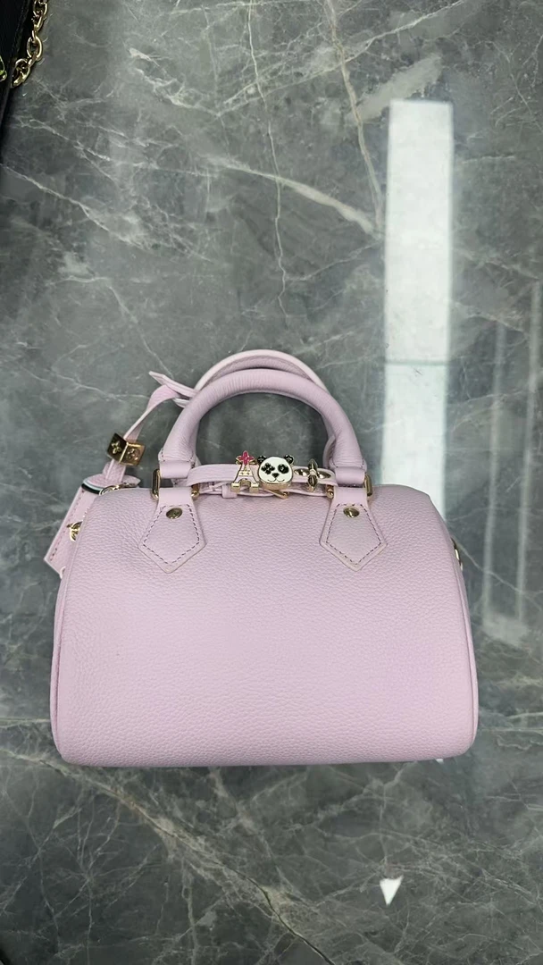 2025新款女包时尚新款保龄球粉色