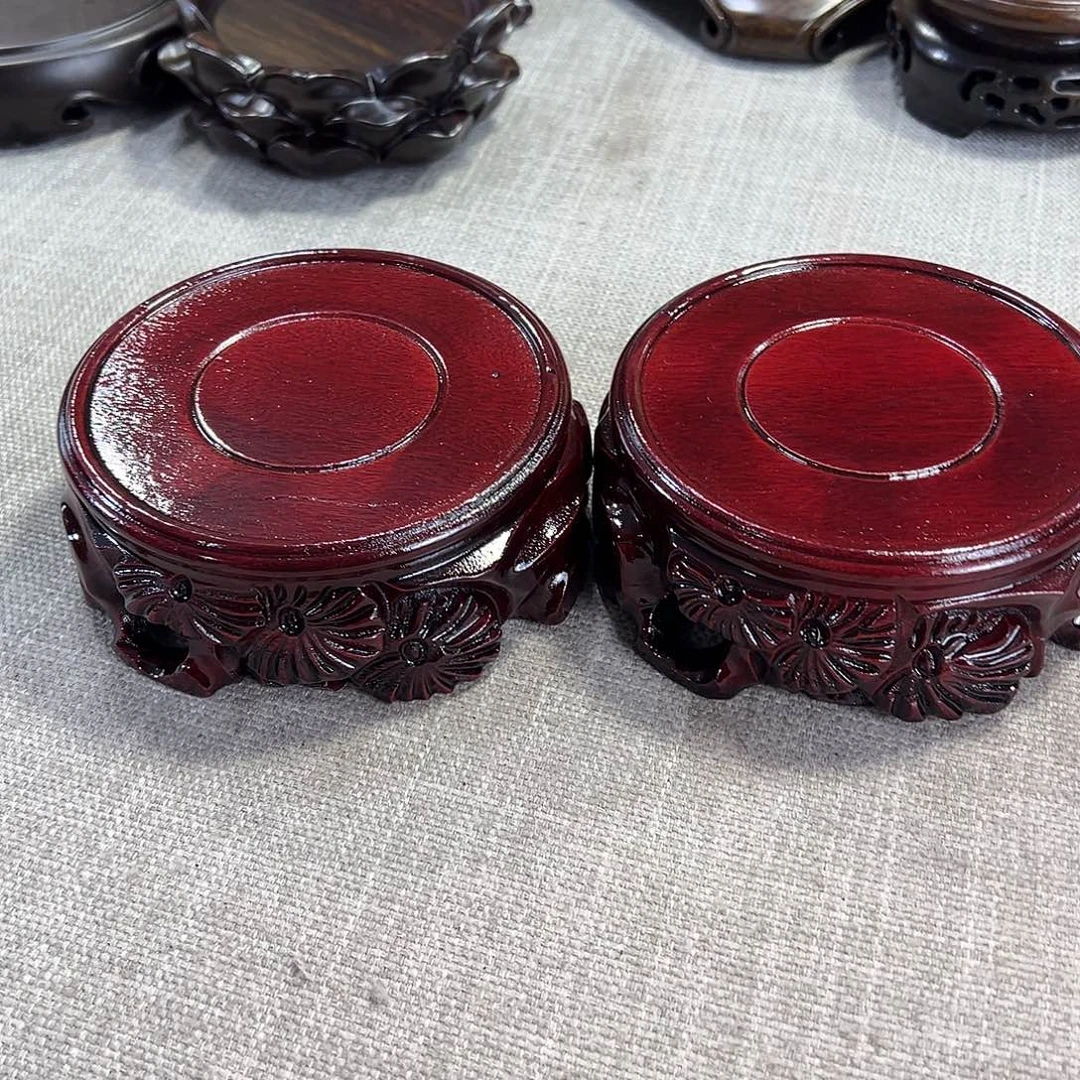 红木底座精雕工艺品