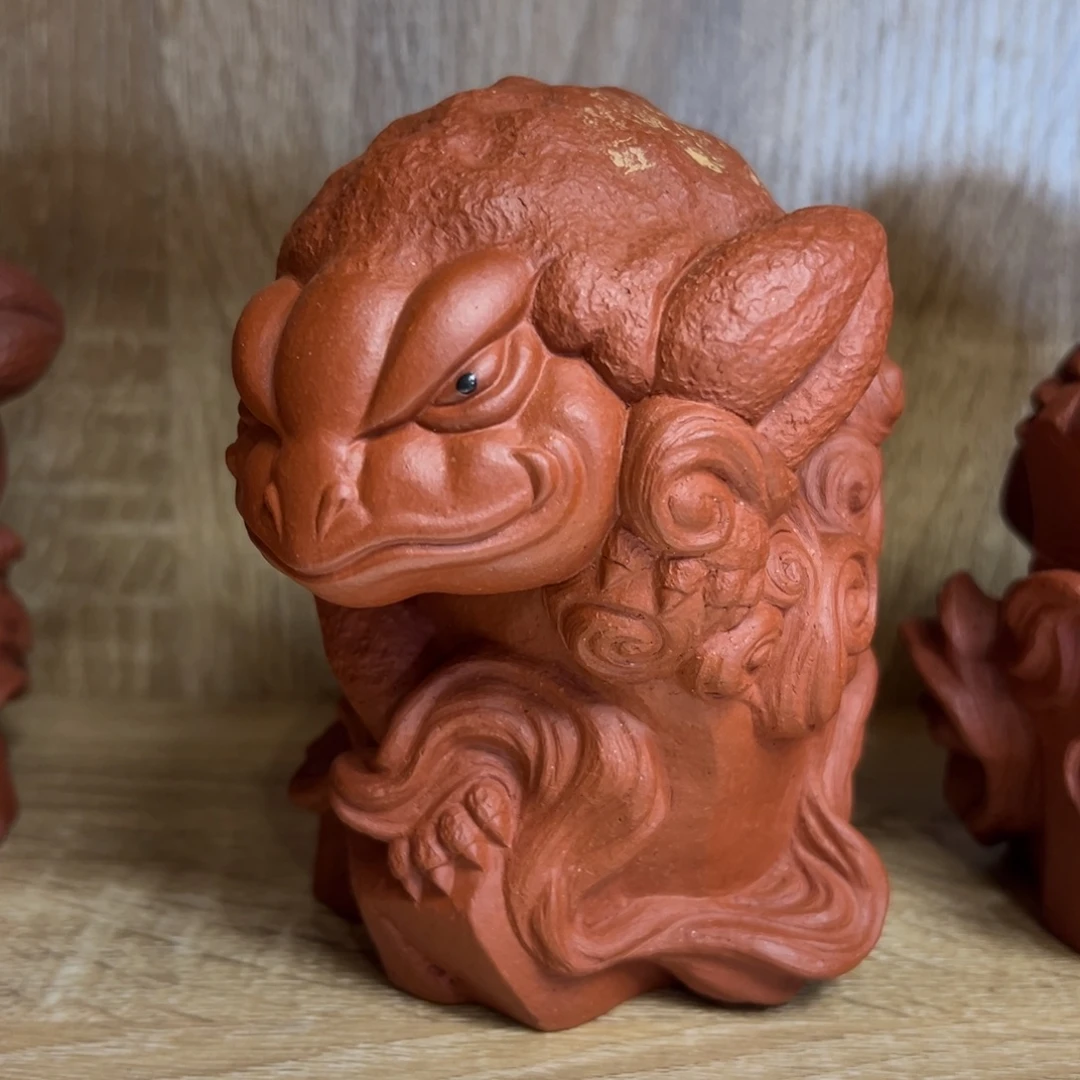 茶宠紫砂紫砂金蟾