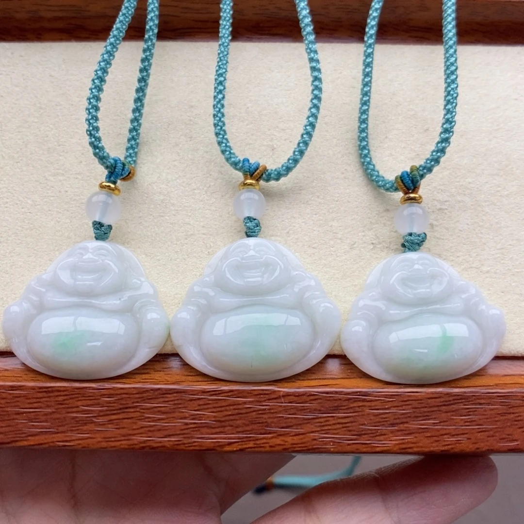 翡翠未镶嵌颈饰吊坠多样性发货发其一