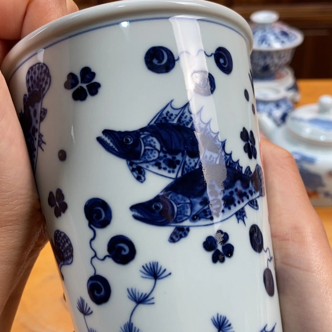 手绘现代茶具非古董