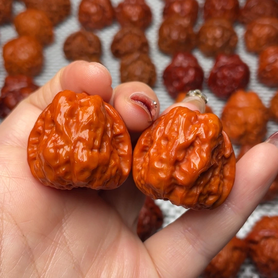 桃核吊坠文玩核桃 手把件 蛤蟆头 32