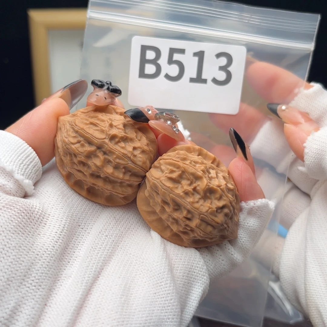 文玩核桃把件35寿桃b513