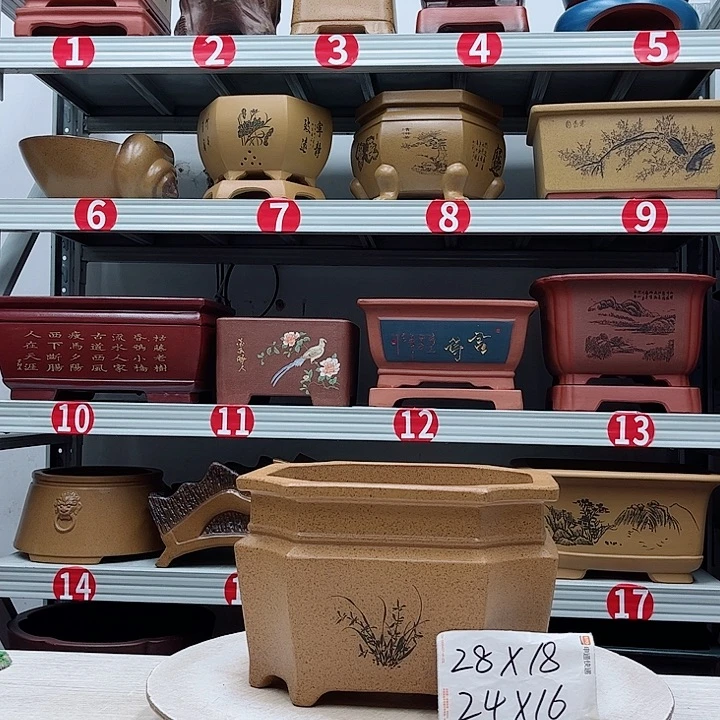 紫砂花盆紫砂花盆