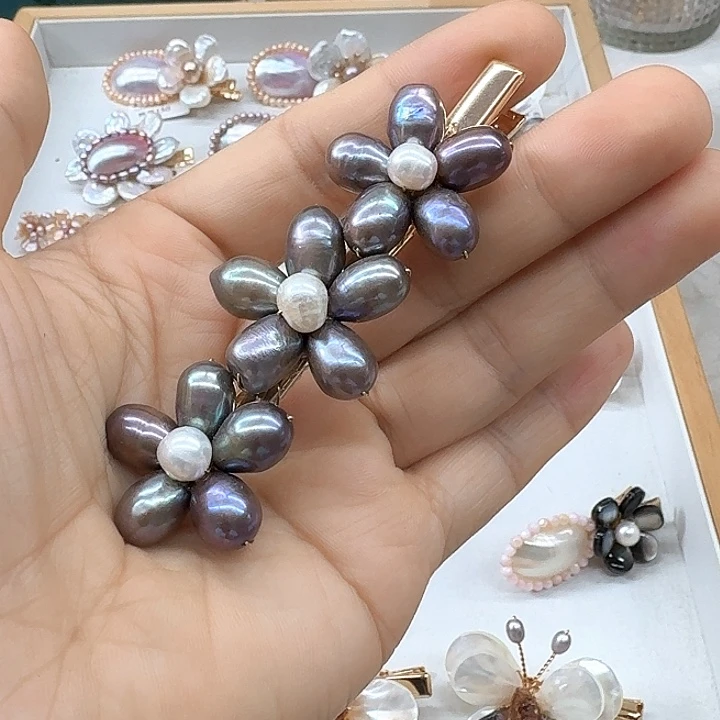 未镶嵌发饰淡水珍珠