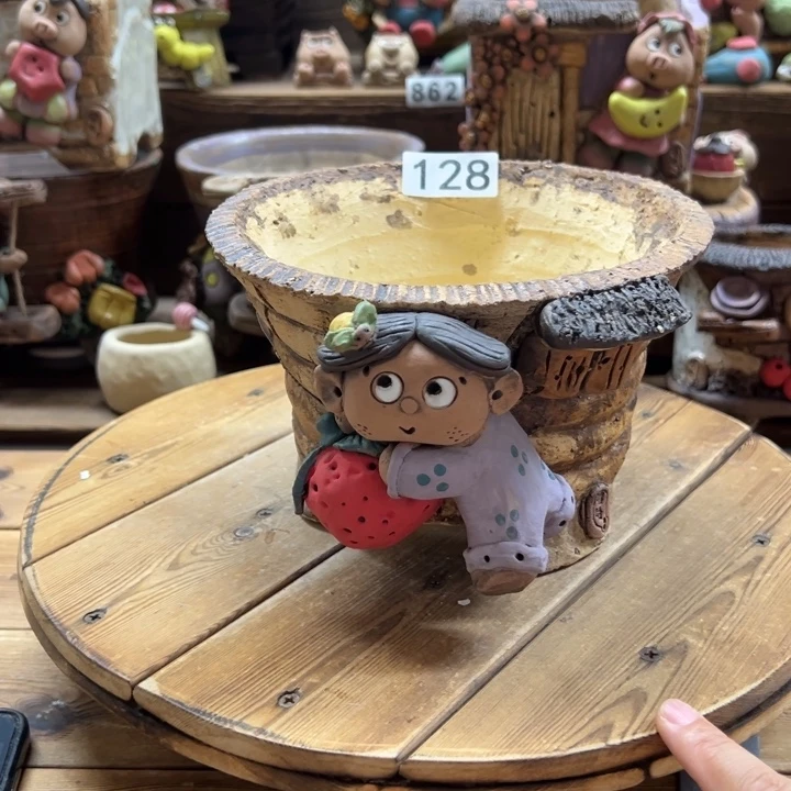 嘻哈多肉花盆百搭