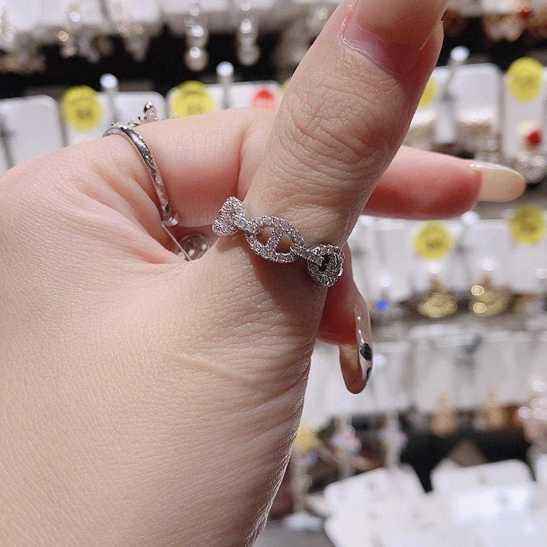 合成立方氧化锆铜合金925银大拇指