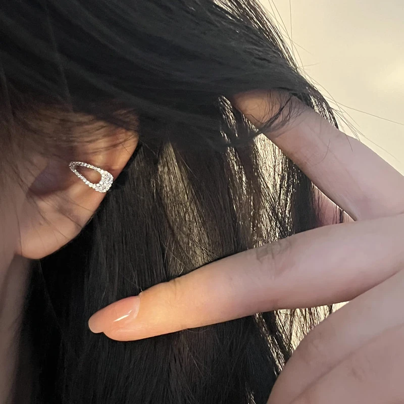 非金属耳饰 无耳洞耳夹简约独特楼哈哈设计尽显ins风气质