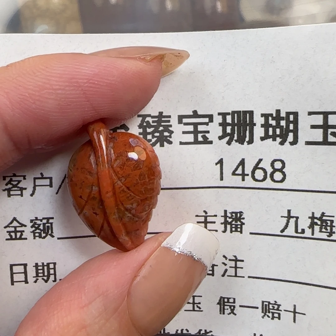 硅化珊瑚（珊瑚玉）未镶嵌颈饰