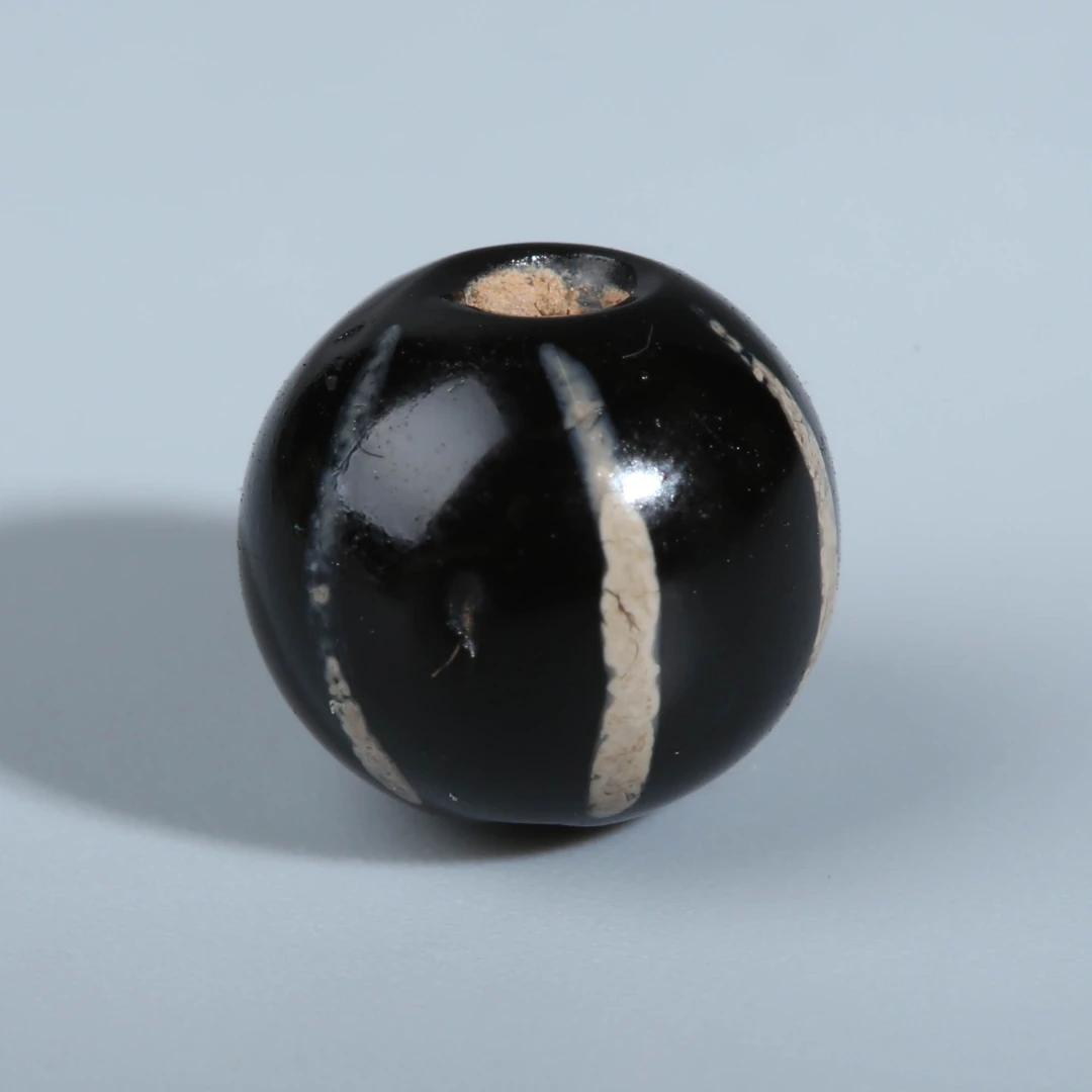 H01-082 东南亚pyu时期六线瓜珠 8.9*8mm