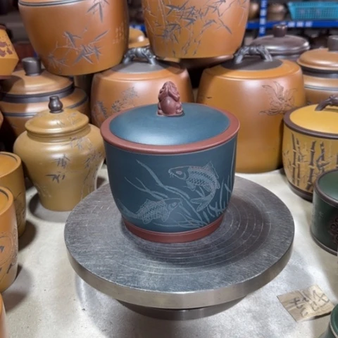 紫砂茶叶罐。。。。。。。。。。