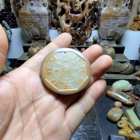 合金和田玉挂件挂件