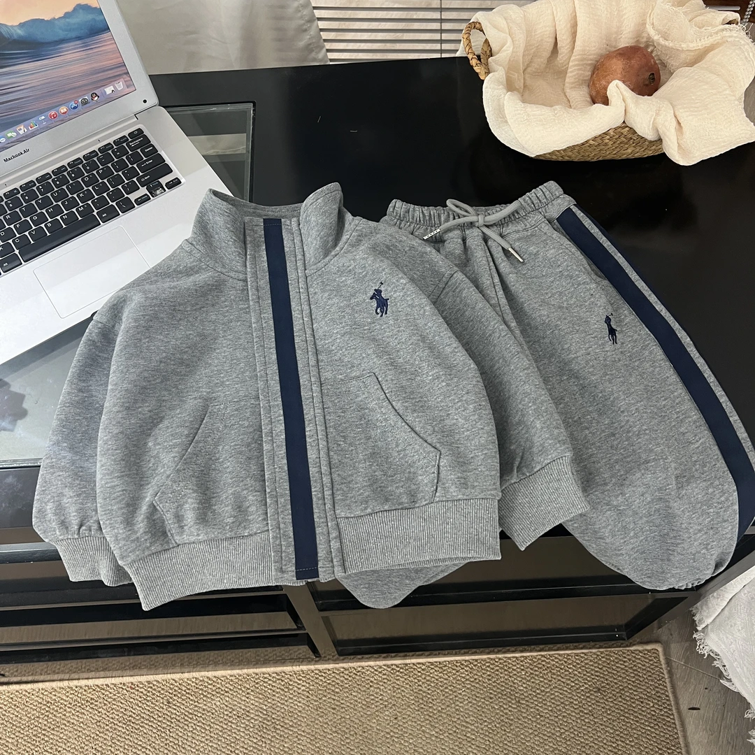 2025儿童秋季加厚休闲刺绣拼色卫衣宽松帽衫上衣50111