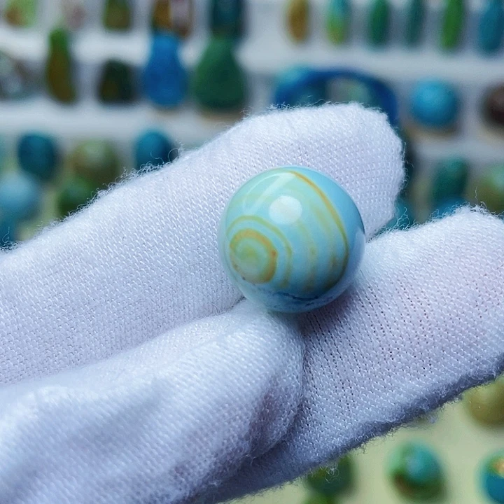 绿松石未镶嵌水波天眼14