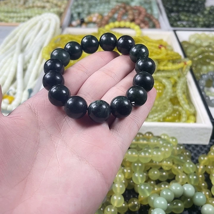 蛇纹石玉未镶嵌手链