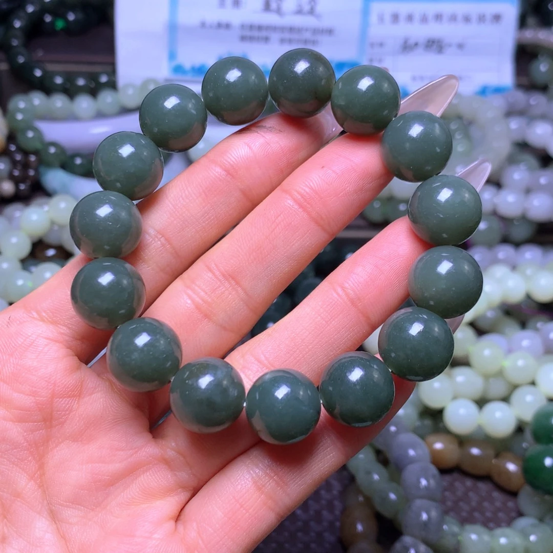 和田玉未镶嵌手串卡14