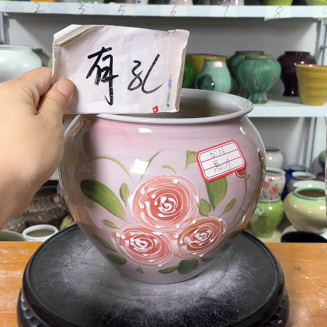 景德镇陶瓷花盆微瑕165