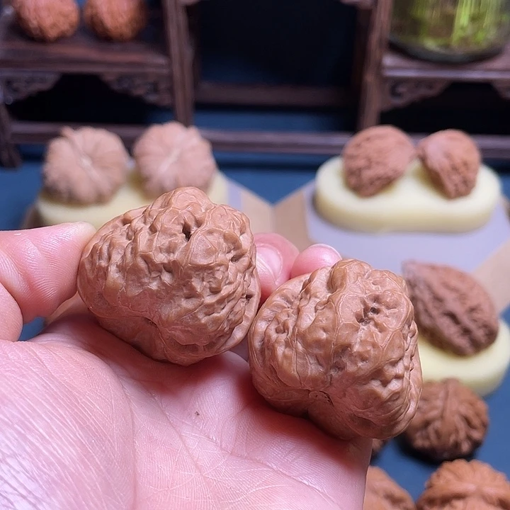 大***松文玩核桃吊坠蛤蟆38