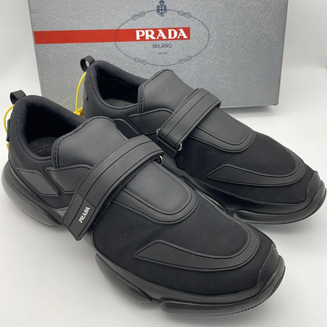 95新 Prada/普拉达 43欧码（领星甄选）网布魔术贴休闲透气运动鞋