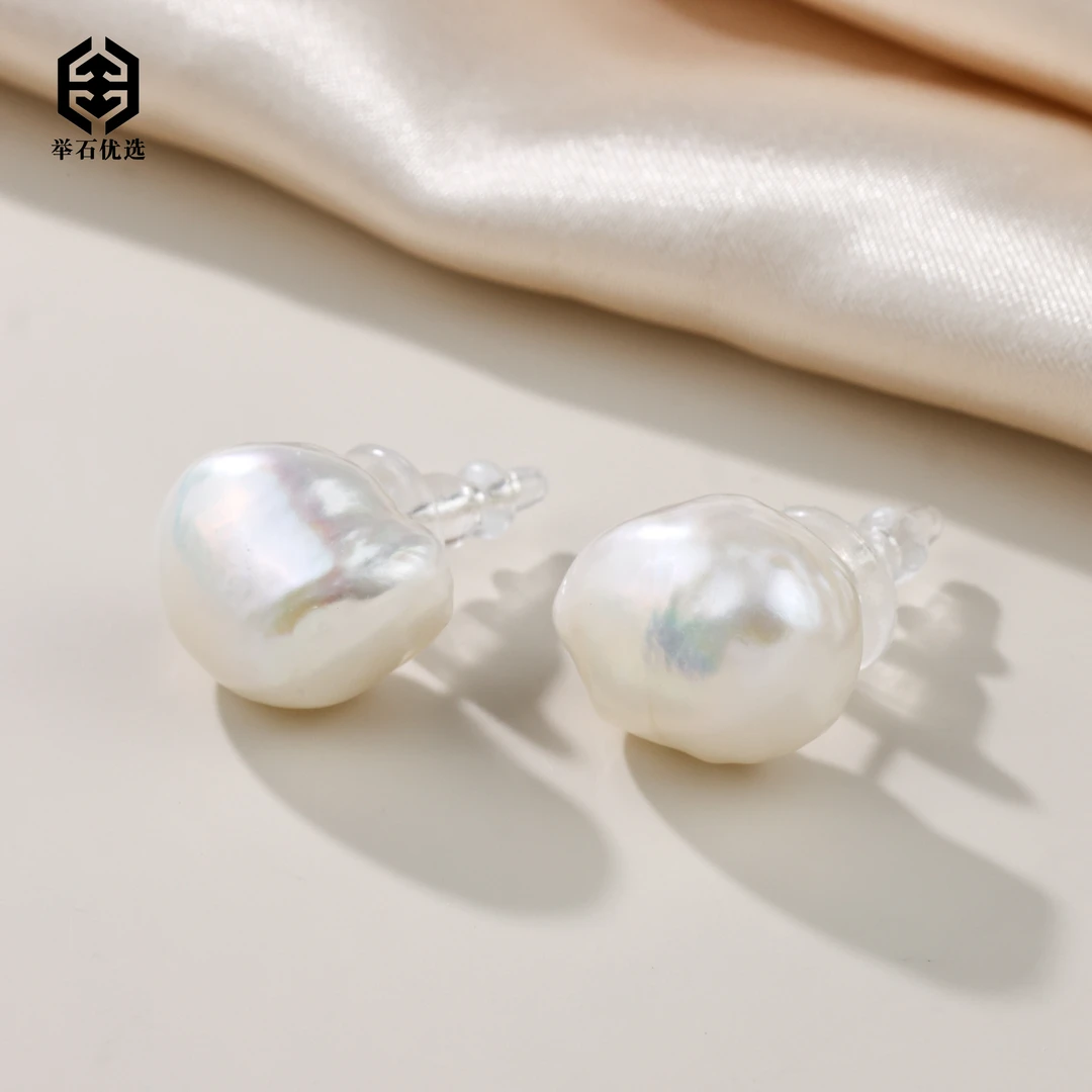 【举石优选】H0511-S77-112淡水有核珍珠耳饰（一对/多样性发）u