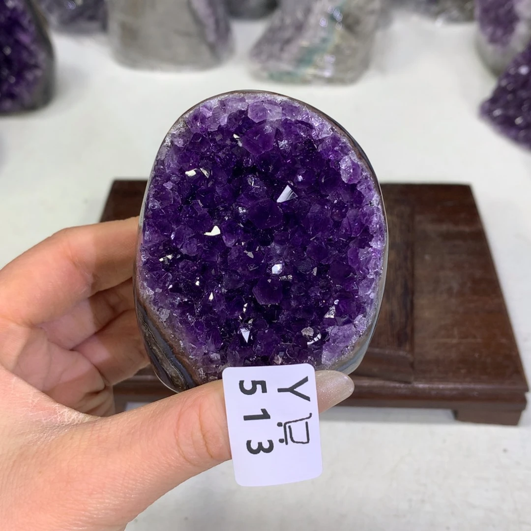 紫晶摆件未镶嵌水晶