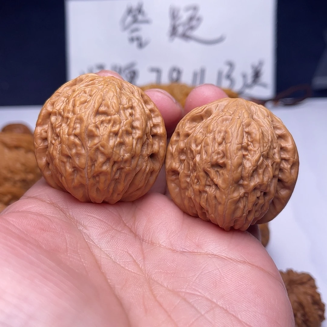 文玩核桃把件39铁锤自然桩