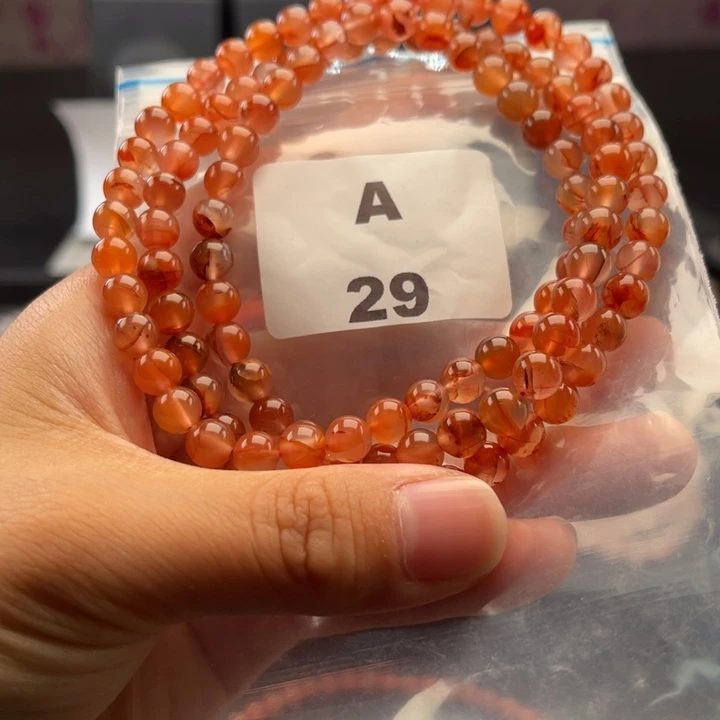 南红玛瑙未镶嵌多样性发货默认微瑕6mm