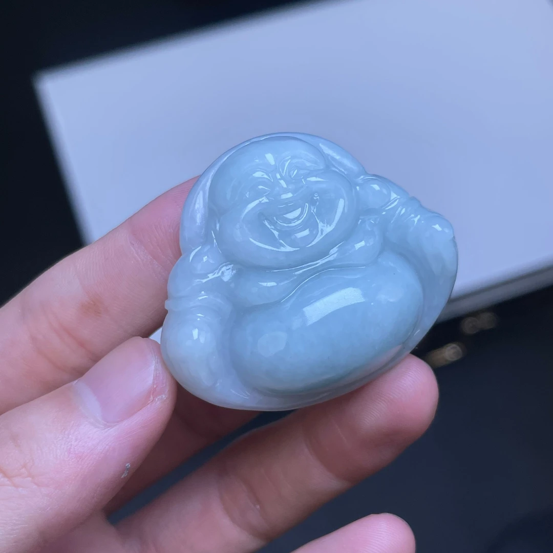 天然翡翠A货XM佛公GSMH-2