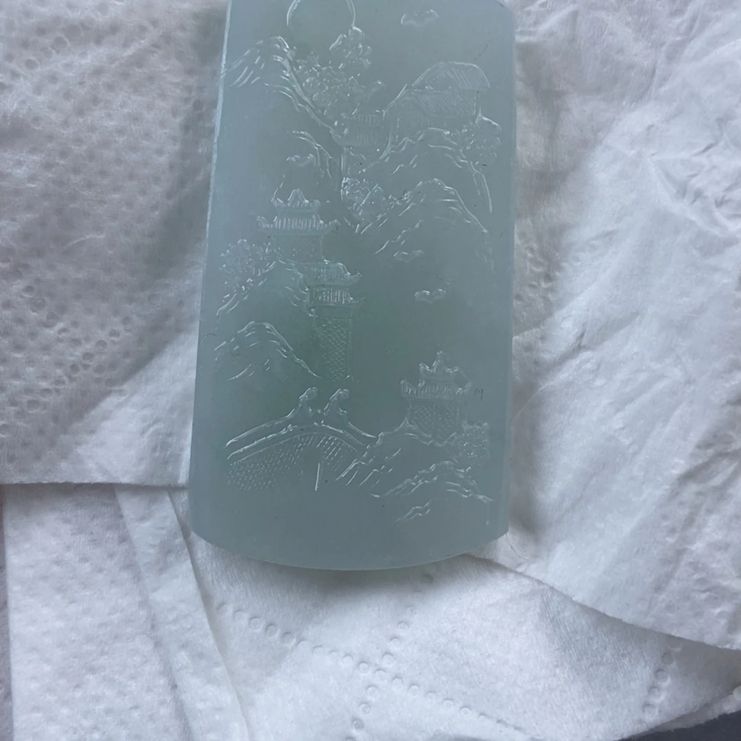 定制翡翠未镶嵌击*?山水