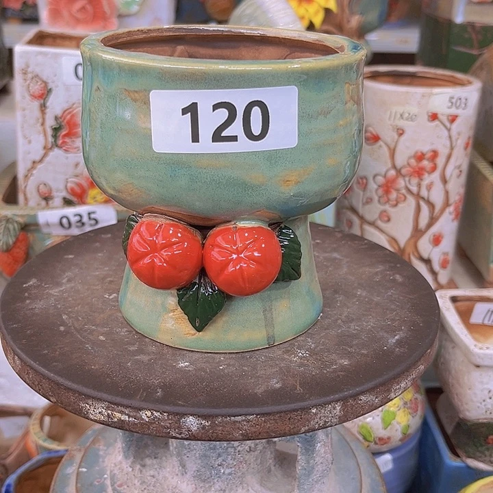 紫砂花盆粗陶材质与多肉花盆