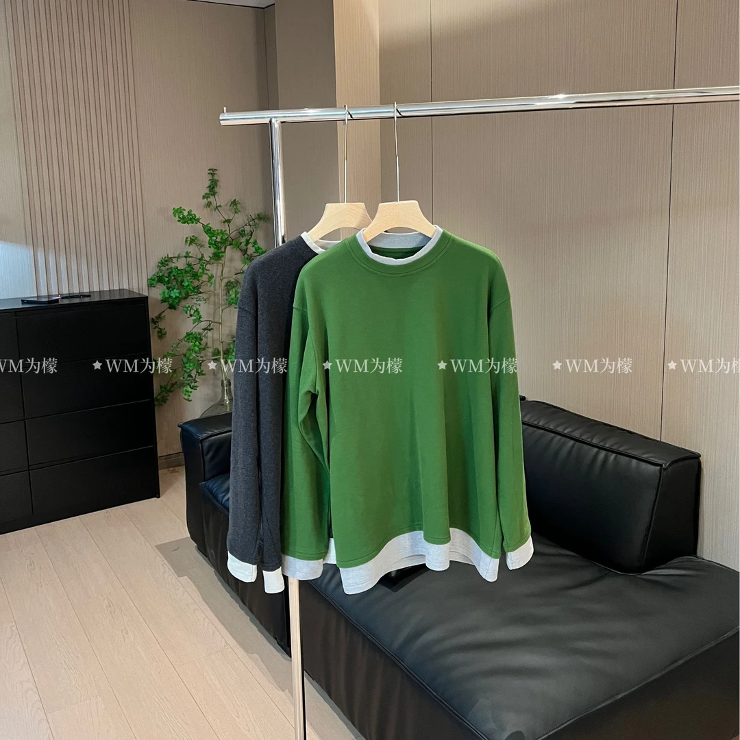 WMeng.【暖洋洋】极简百搭显瘦绒感打底小衫