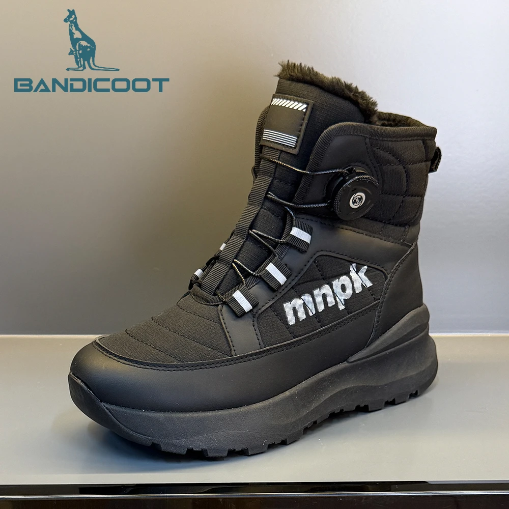 黛鼠/BANDICOOT雪地靴男女冬季加绒加厚保暖大棉鞋高帮鞋厚底防滑
