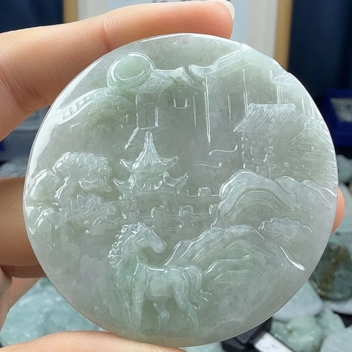 翡翠未镶嵌颈饰翡翠