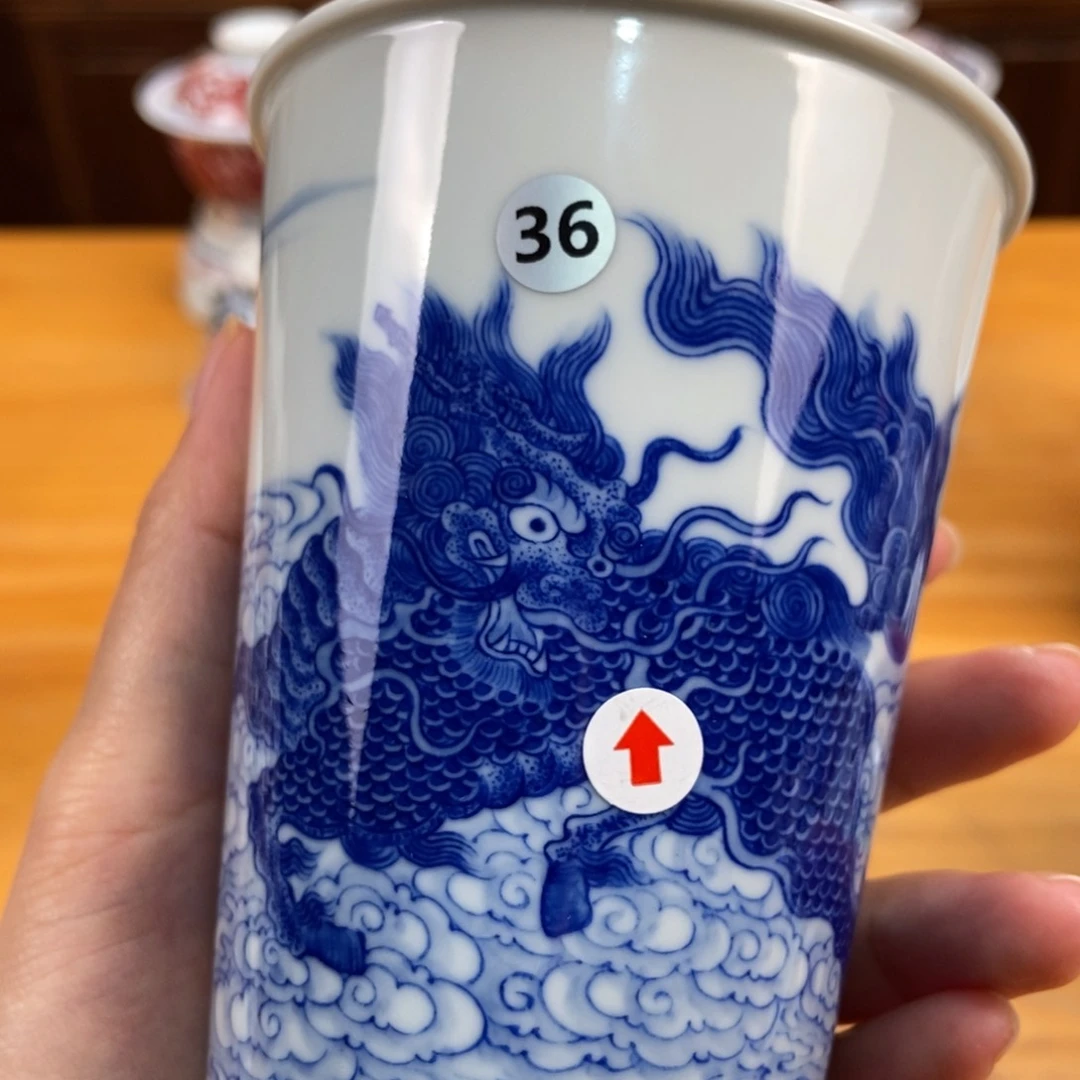 手绘现代茶具非古董