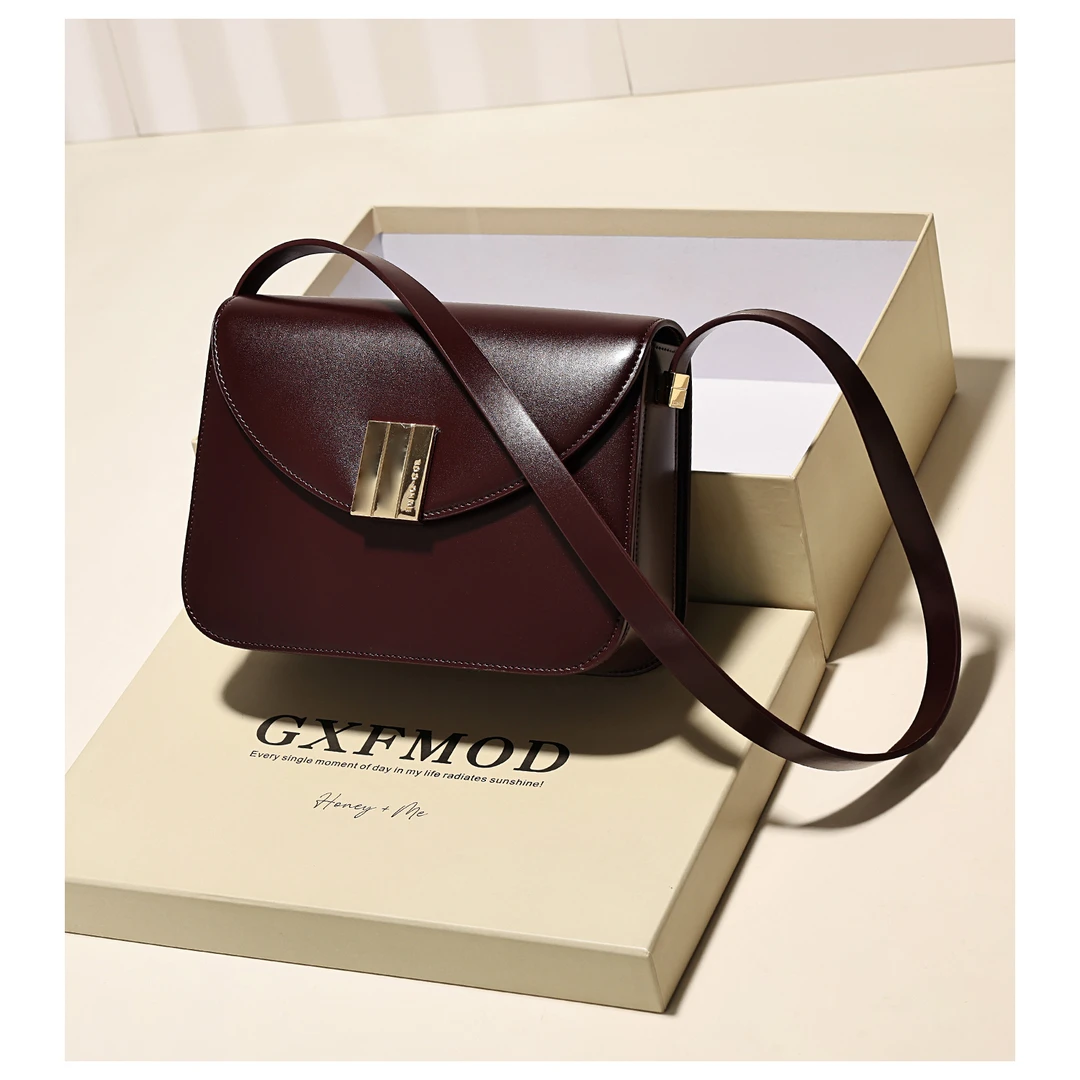 GXFMOD2025秋冬上新牛皮腋下包女小众高级感时尚设计单肩包斜挎包