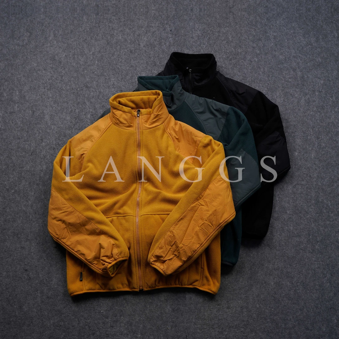 LANGGS&浪叔 春季新款抓绒保暖夹克外套拼接款长袖夹克-220734