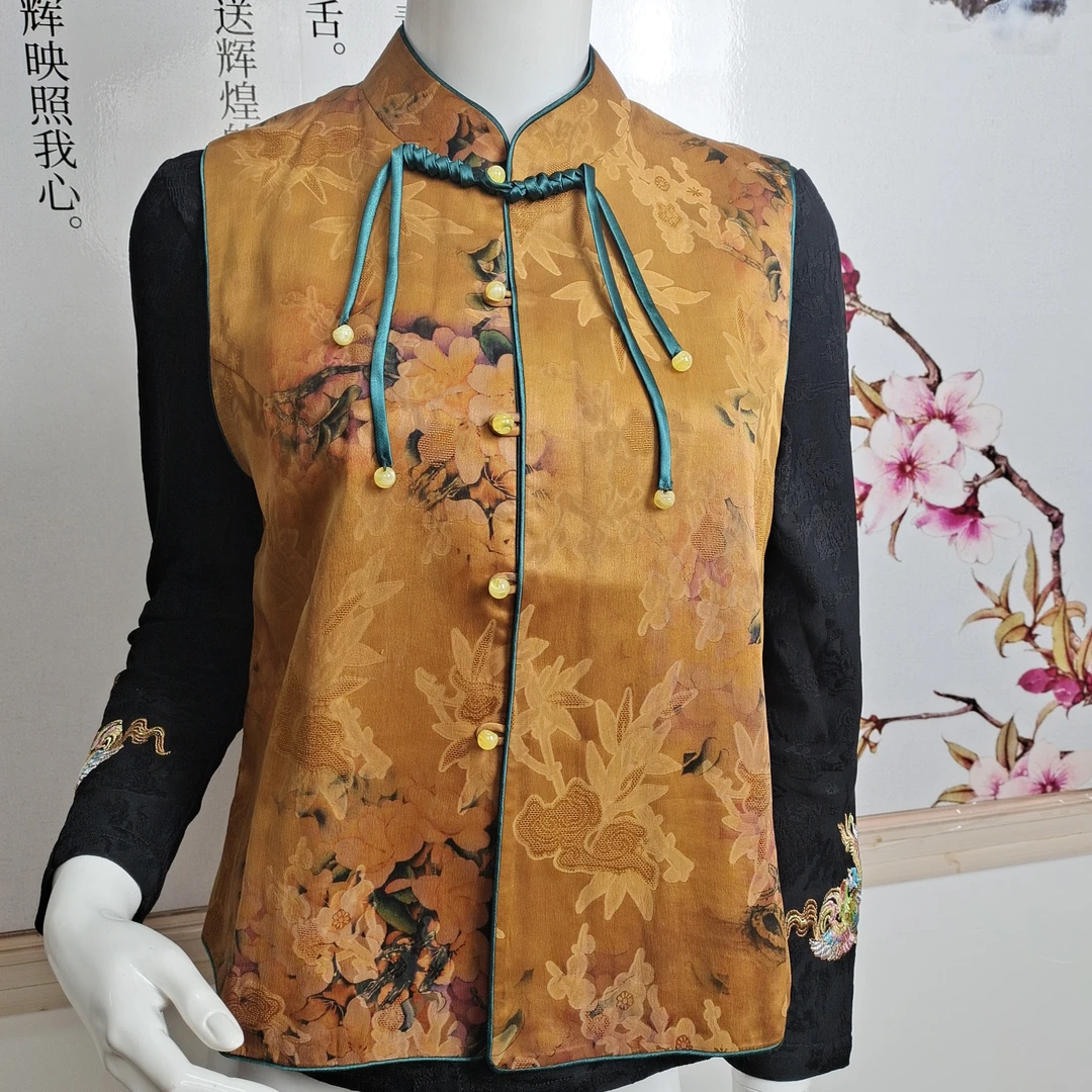 海棠标韵【开年福利】国风新中式高端定制重缎重工绢纺量体定做