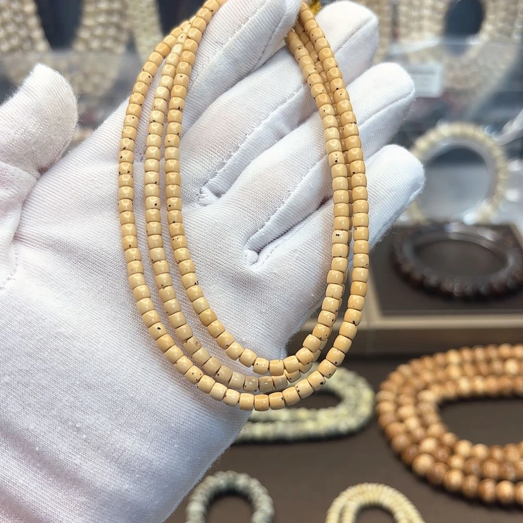 星月菩提吊坠福利精致原白直切4*3数星