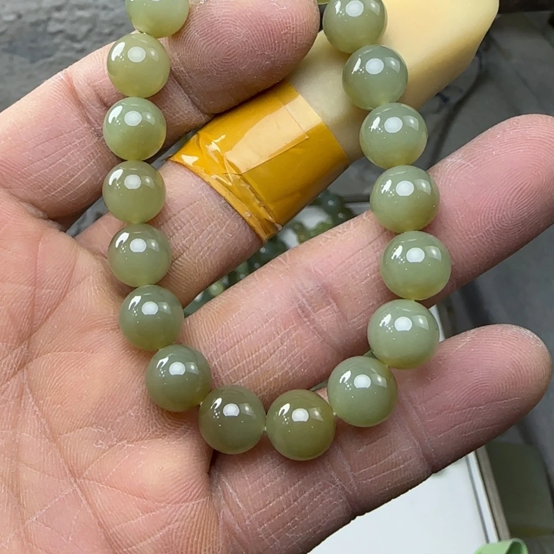 沐***）和田玉未镶嵌颈饰糖黄口10