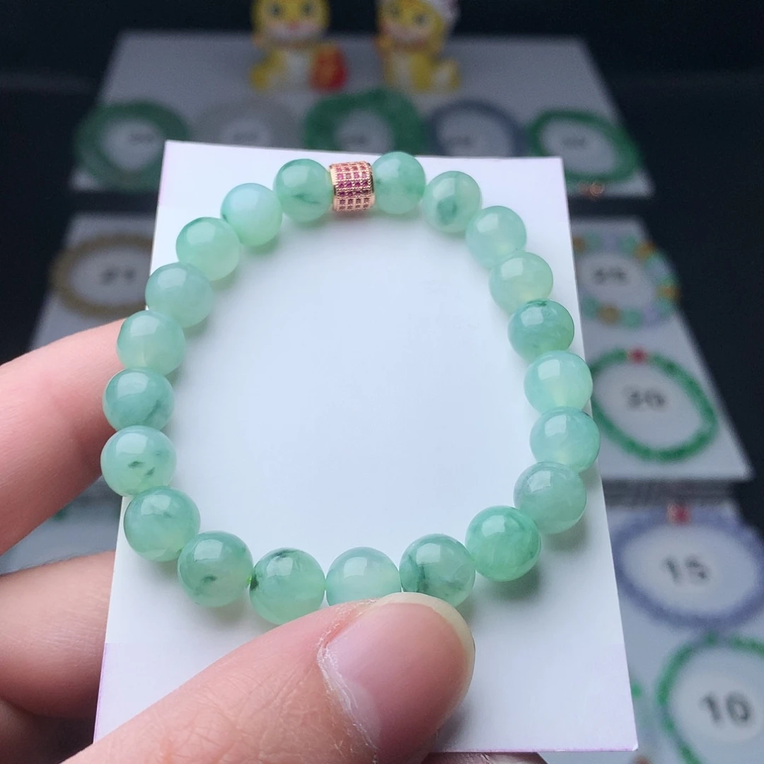 紫***苏翡翠未镶嵌手链翡翠