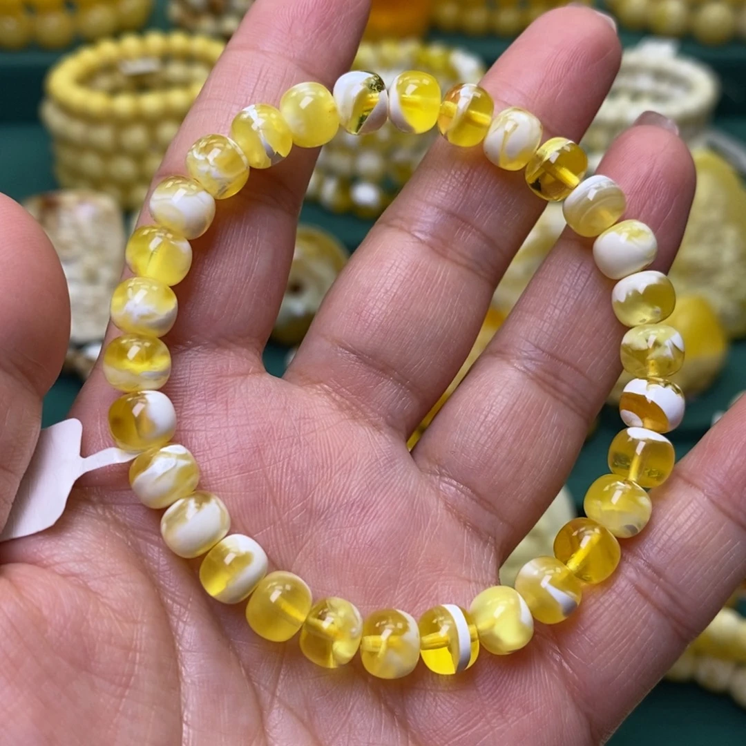 蜜蜡未镶嵌裸石7.5➕