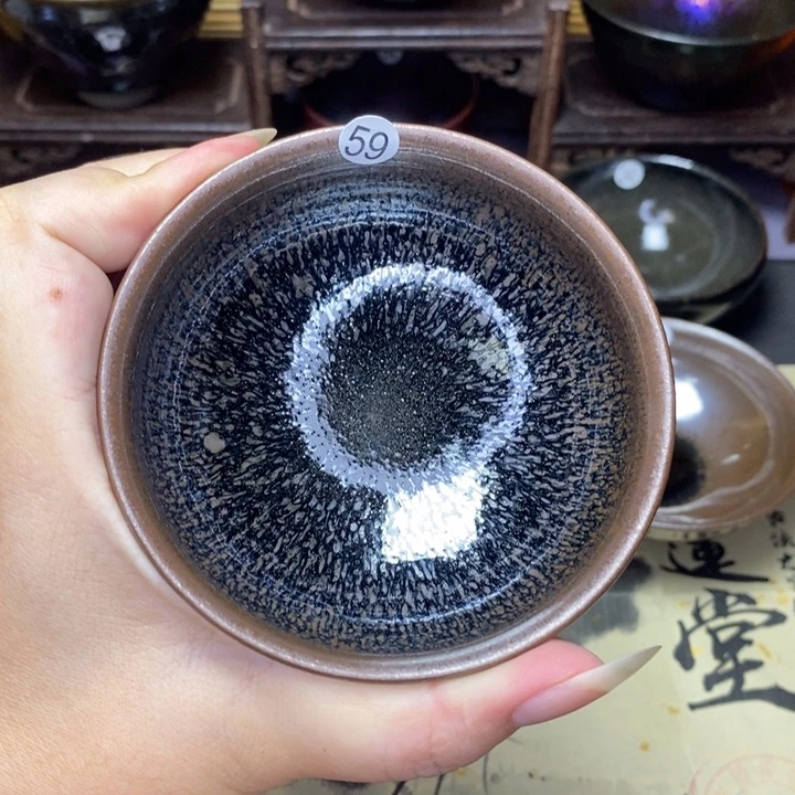 茶盏建窑建盏主人杯微瑕