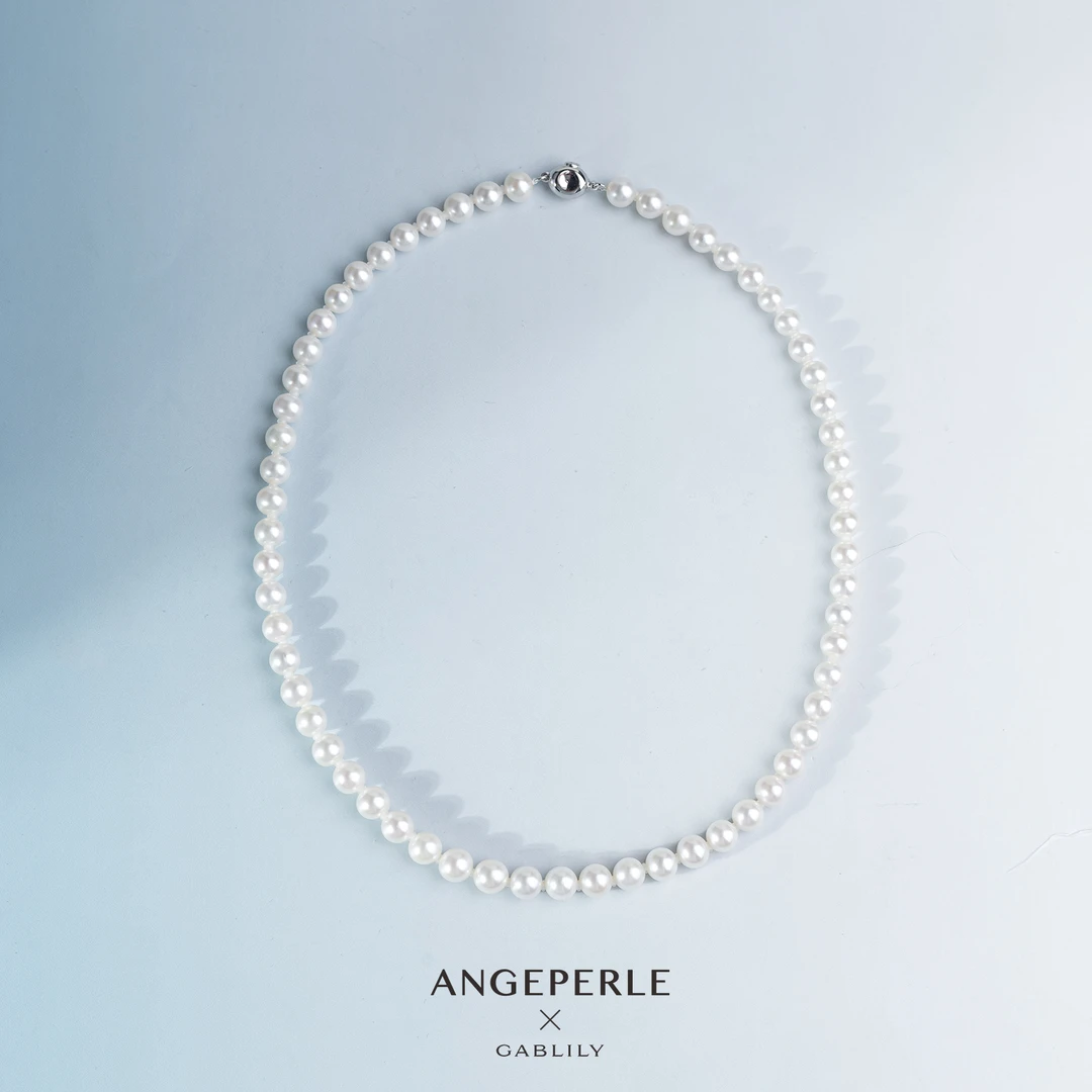 【许半夏专属】天使之泪S925银淡水珍珠项链6.3-7.3mm时尚百搭款
