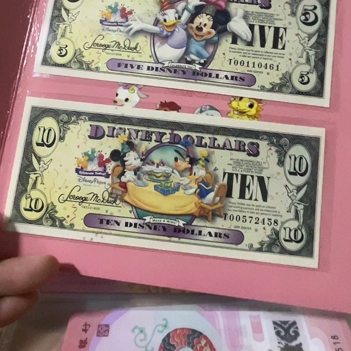纸币2009呢米老鼠纪念钞5+10元