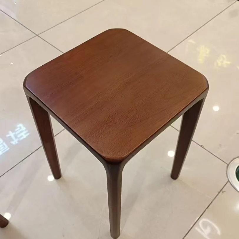 北美黑胡桃乌金木榫卯凳家用客厅复古餐椅可叠餐凳全椅子凳子
