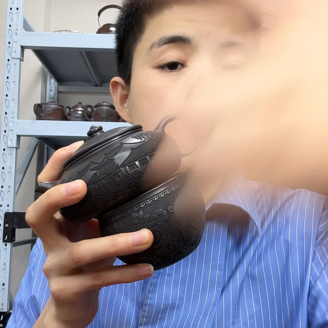 茶壶紫砂民间手艺人全手工制作