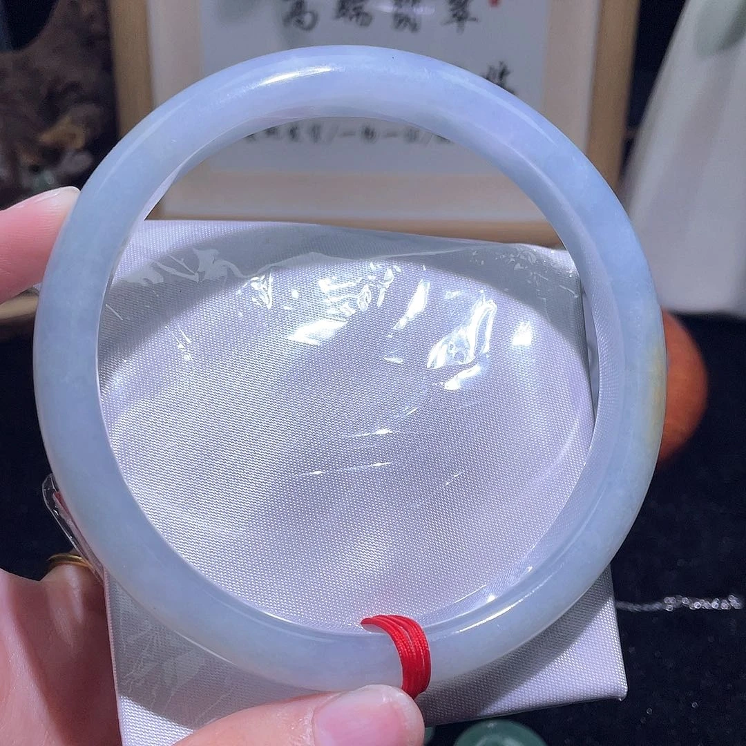 未镶嵌手镯定制翡翠77.7