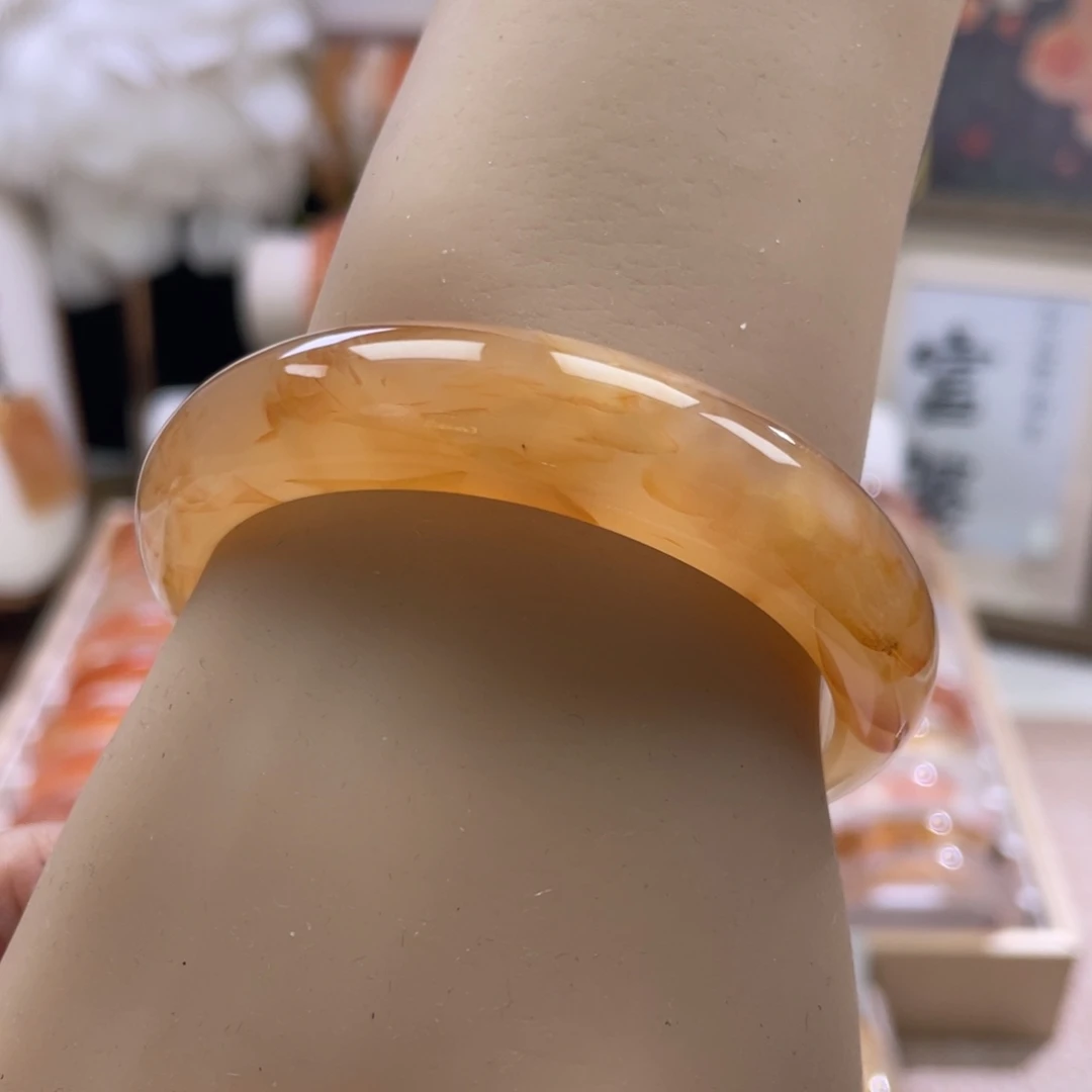 玛瑙/玉髓未镶嵌手镯54.7mm