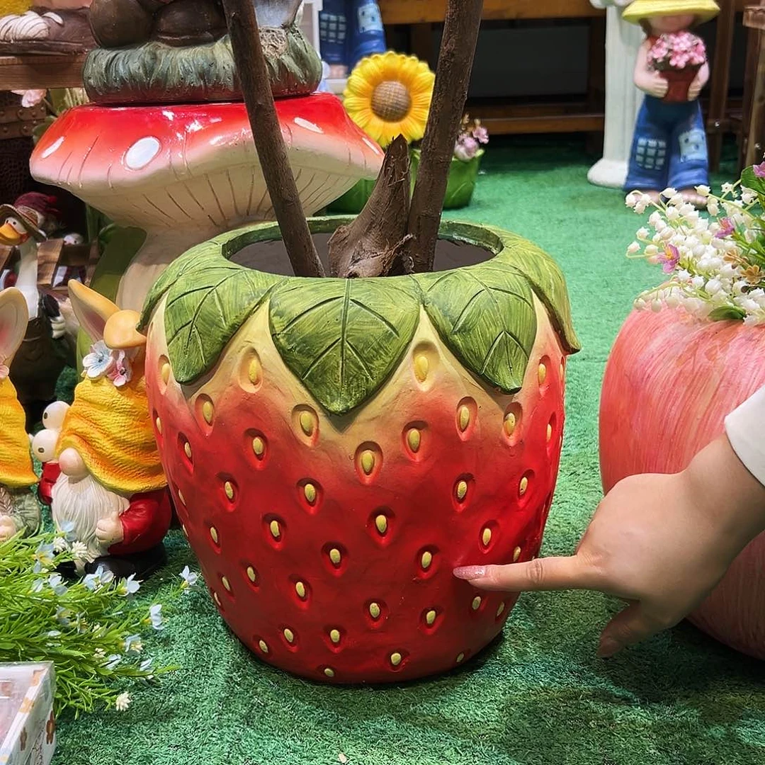 花园摆件红红火火