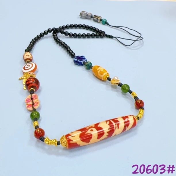 非金属珐琅吊坠 20603项链挂件吊坠锁骨链复古编绳百搭多样(发一)
